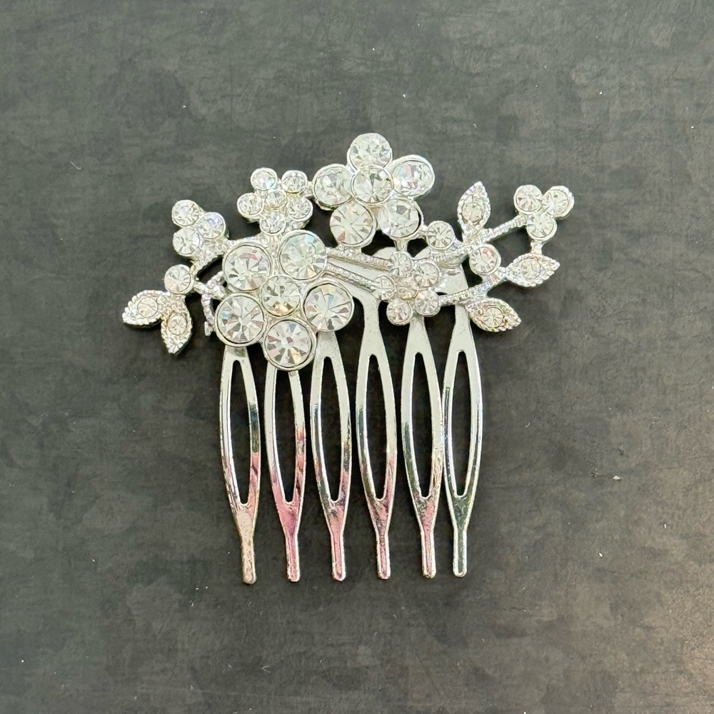 Crystal Floral Hair Comb